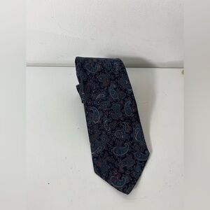 Robert Talbott for Logan’s Hand Sewn Neck Tie Paisley Blue Neck Tie